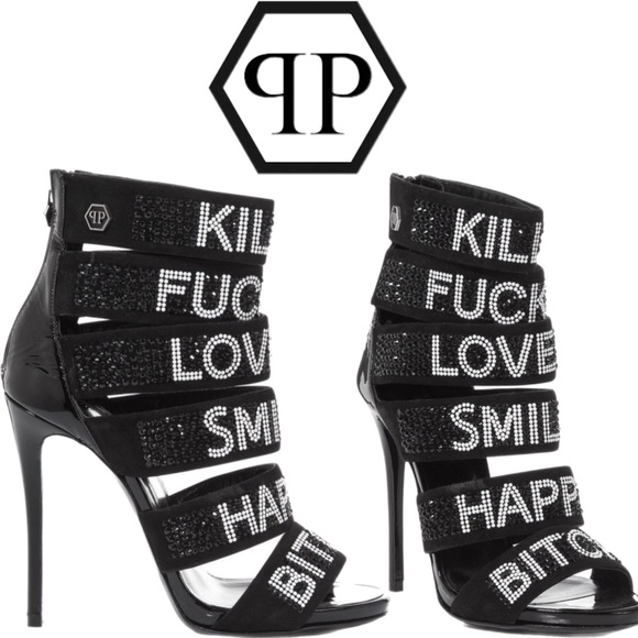 Philipp Plein ‘High Heel Zebra’ Crystal Strap Sandals • Rare 2016 Collection - Picture 4 of 12